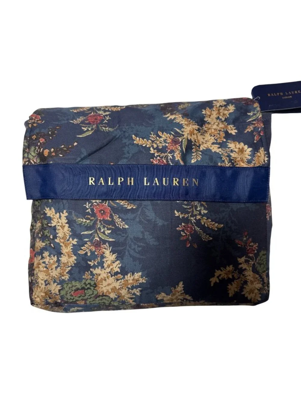 NWT Ralph Lauren Ludlow Collection Payge Duvet Cover Navy Size Full/Queen